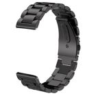 Tiera Teräsranneke linkkulukolla ja pikajousinastoilla 22 mm - musta PVD