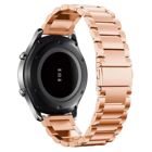 Tiera teräsranneke linkkulukolla ja pikajousinastoilla 18 mm - PVD ruusukulta