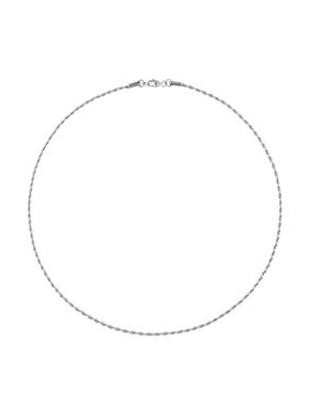 Mockberg Thin rope kordellikaulakoru hopeanvärinen MO326