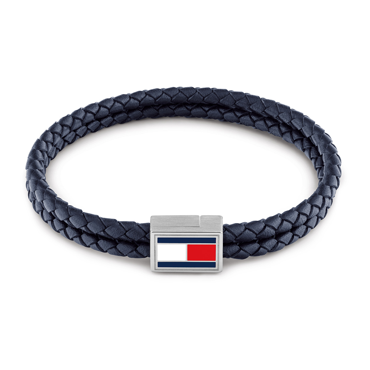 Tommy Hilfiger 3D Flag Leather rannekoru sininen 2790753