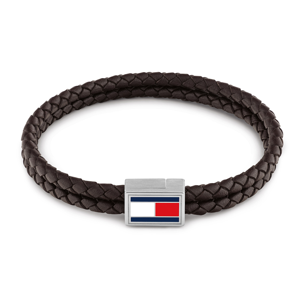 Tommy Hilfiger 3D Flag Leather rannekoru ruskea 2790754