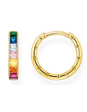 Thomas Sabo Rainbow Heritage colourful stones pave gold korvakorut CR668-996-7