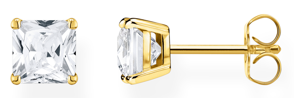 Thomas Sabo Rainbow Heritage white stone gold korvakorut H2174-414-14