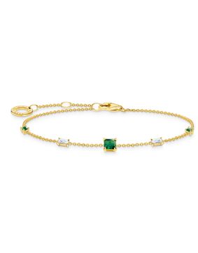 Thomas Sabo green and white stones gold rannekoru A2059-971-7-L19V