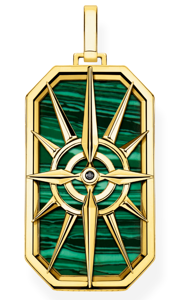 Thomas Sabo Compass star green riipus PE869-140-6