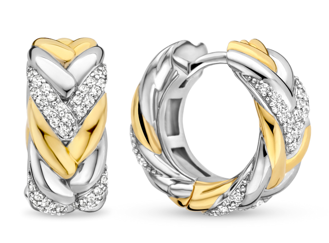 TI SENTO gold-plated silver korvakorut 7884ZY