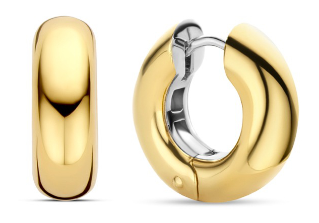 TI SENTO silver gold-plated silver korvarenkaat 7909SY