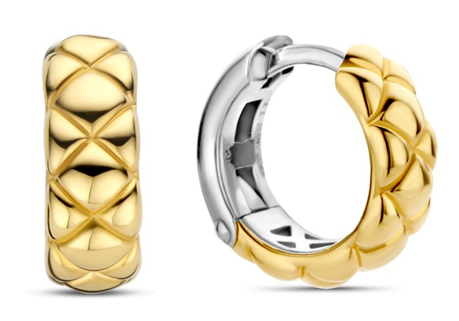 TI SENTO gold-plated silver korvarenkaat 7911SY