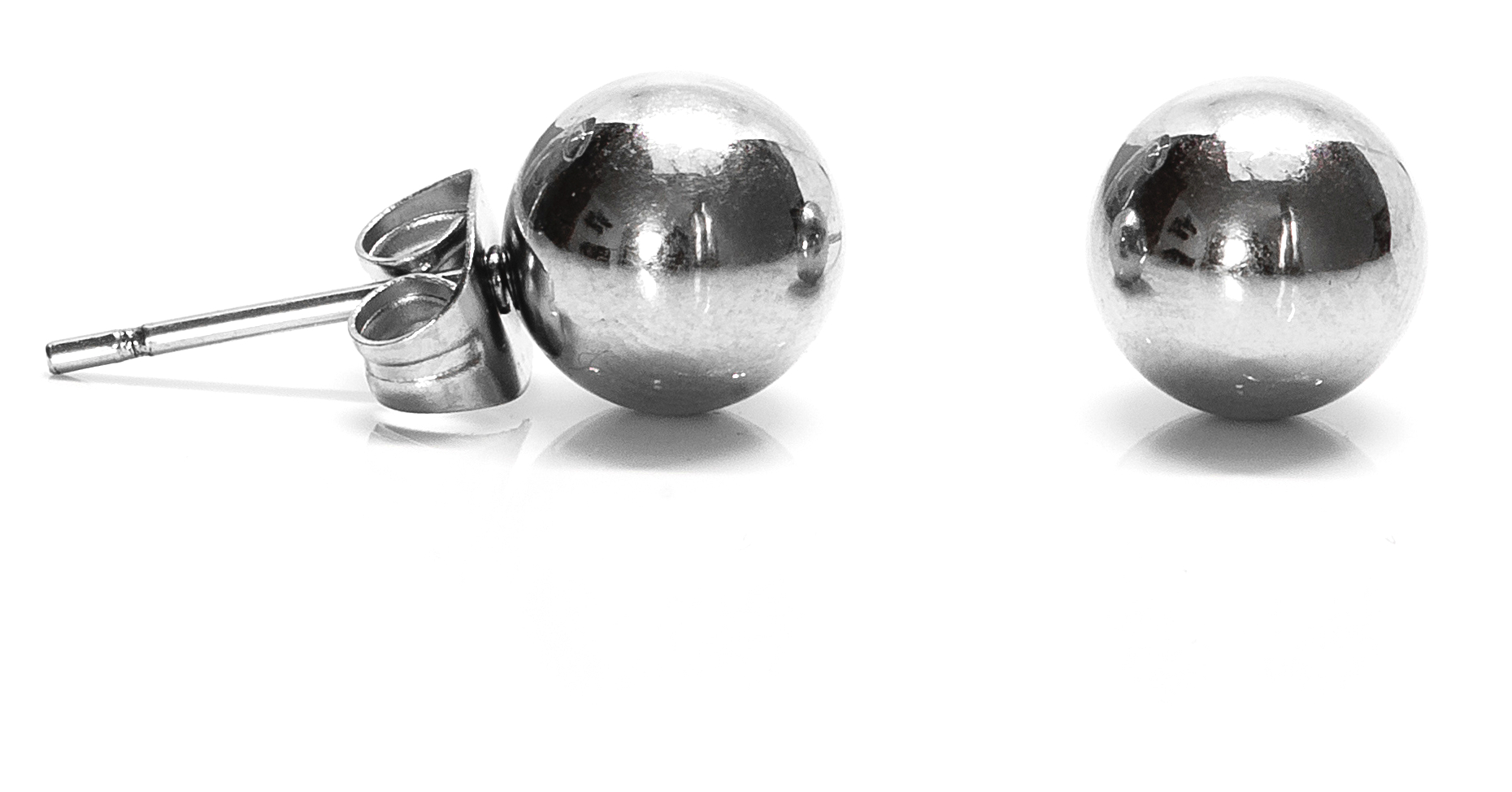 Hopeapuro Tiina 8 mm korvakorut