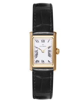 Mockberg Timeless Black Leather kullanvärinen kello MB0245