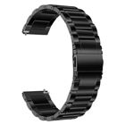 Tiera titaaniranneke linkkulukolla ja pikajousinastoilla 22 mm - musta PVD