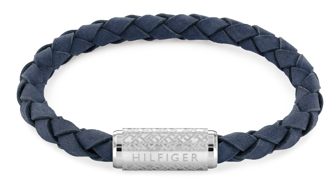 Tommy Hilfiger Exploded Th Braid sininen nahkarannekoru 2790480