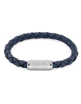 Tommy Hilfiger Exploded Th Braid sininen nahkarannekoru 2790480