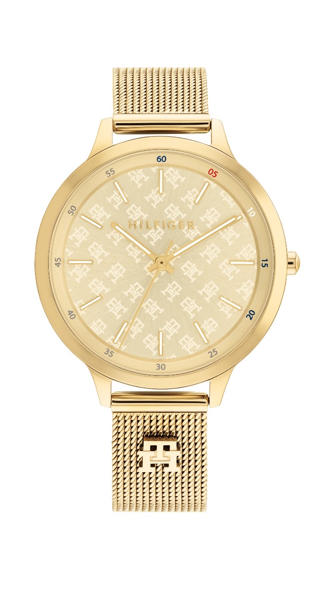 Tommy Hilfiger Iris Gold stainless steel mesh strap 1782588 - Keskisen ...