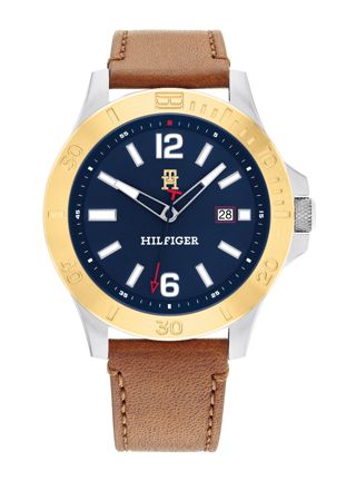 Tommy Hilfiger Ryan Le brown leather strap 1710529
