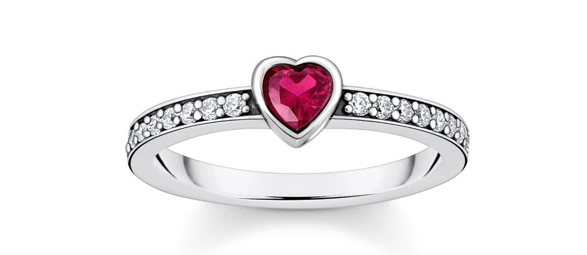 Thomas Sabo Glam & Soul Cosmic Amulet hopea sydänsormus TR2448-640-10