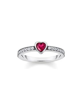 Thomas Sabo Glam & Soul Cosmic Amulet hopea sydänsormus TR2448-640-10