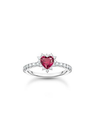 Thomas Sabo hopeasormus sydän TR2484-013-10