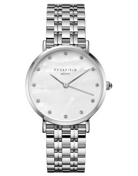 Rosefield The Upper East Side Crystals MOP Steel Silver UWSSS-U32