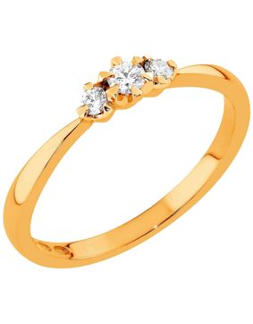 Sandberg Aurinkotuuli timanttisormus V-409k