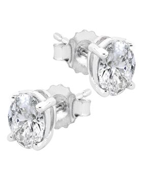 Midem Copenhagen timanttikorvakorut 1,00ct valkokulta