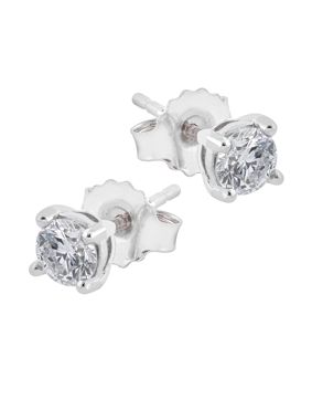 Midem Helsinki timanttikorvakorut 0,50ct valkokulta