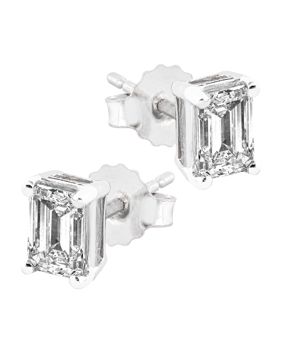 Midem Stockholm timanttikorvakorut 1,00ct valkokulta