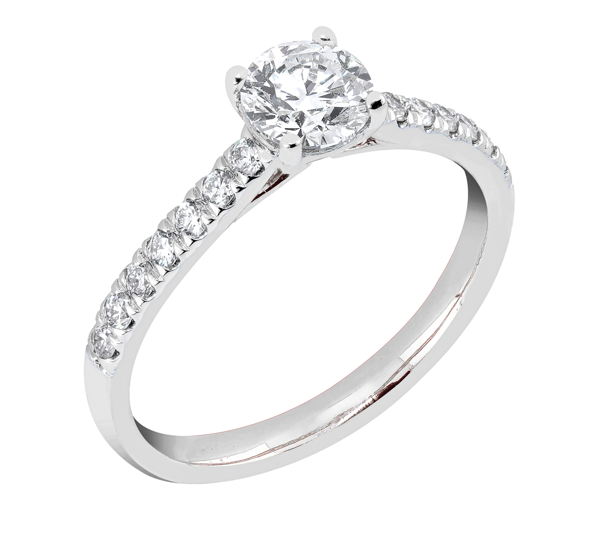 Midem Milan timanttisormus 1,00ct valkokulta