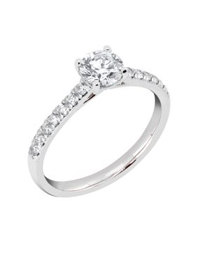 Midem Milan timanttisormus 1,00ct valkokulta