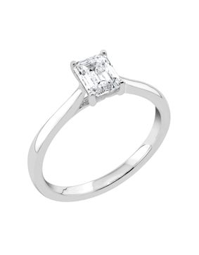 Midem Stockholm yksikivinen timanttisormus 0,75ct valkokulta