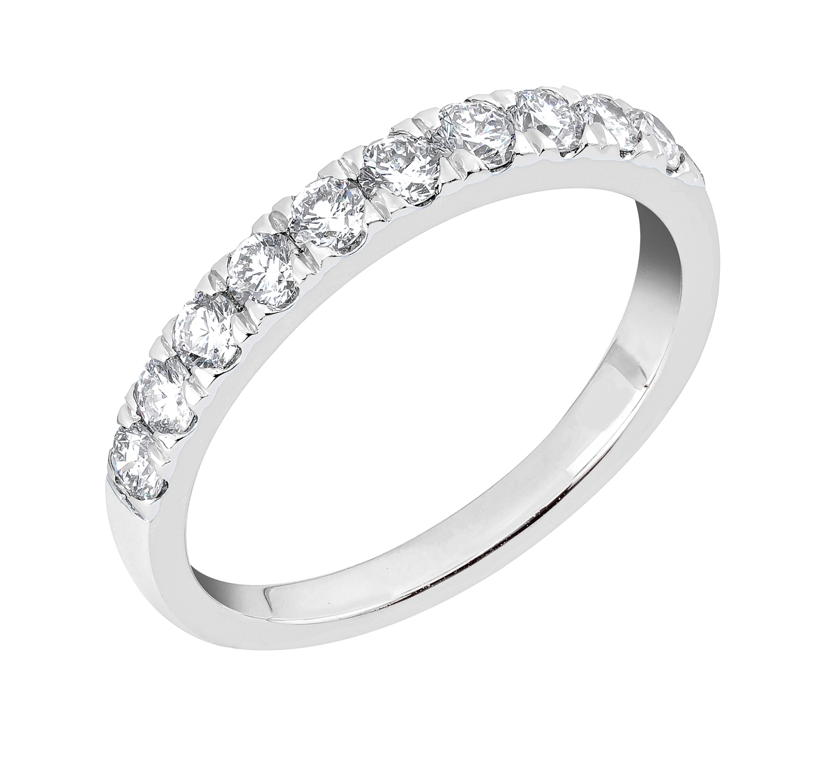 Midem Vienna rivitimanttisormus 0,75ct valkokulta