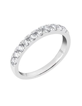 Midem Vienna rivitimanttisormus 0,75ct valkokulta