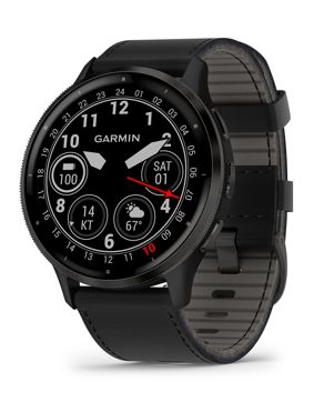 Garmin Venu 3 grafiitinharmaa kehä, musta runko ja musta nahkaranneke 010-02784-52