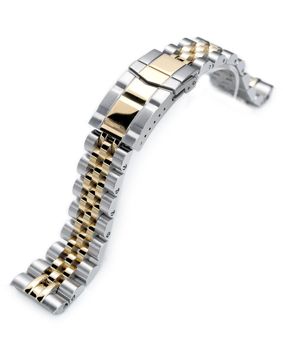 MiLTAT Angus-J Louis Two Tone IP Gold teräsranneke Seiko Turtle sarjaan SS221805P2G063