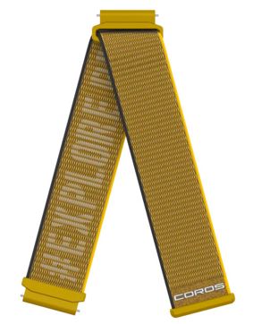 COROS APEX 2 nailonranneke keltainen 20 mm WAPX2-WB-YEL-N