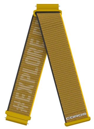 COROS APEX 2 nailonranneke keltainen 20 mm WAPX2-WB-YEL-N