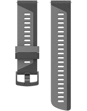 Coros Apex 2 Pro musta silikoniranneke 22 mm
