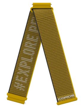 COROS APEX 2 Pro nailonranneke keltainen 22 mm WAPX2P-WB-YEL-N
