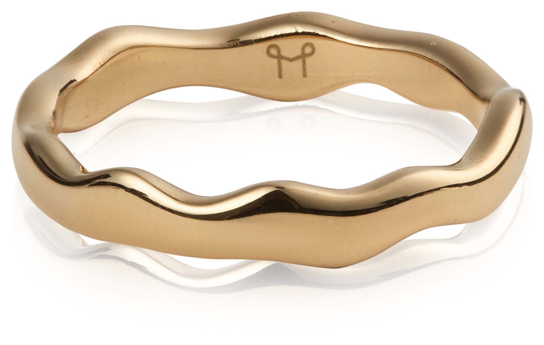 Mockberg Wavy Petite kullattu sormus