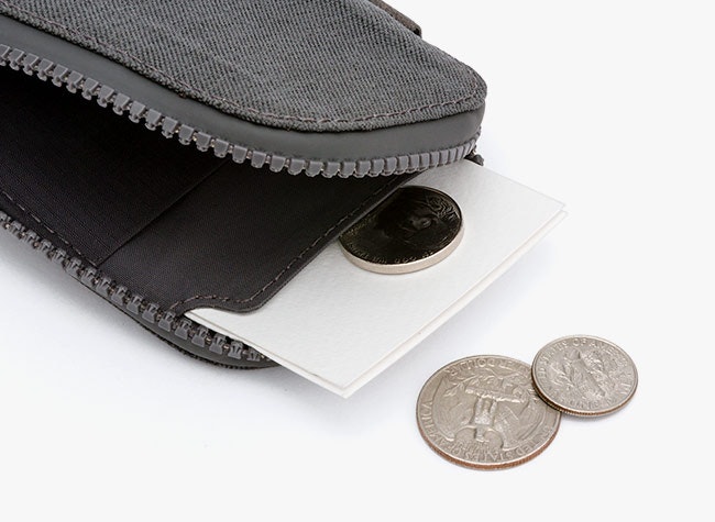 Bellroy All Conditions Wallet kangas WAWA-Charcoal-Woven - Keskisen Kello Oy