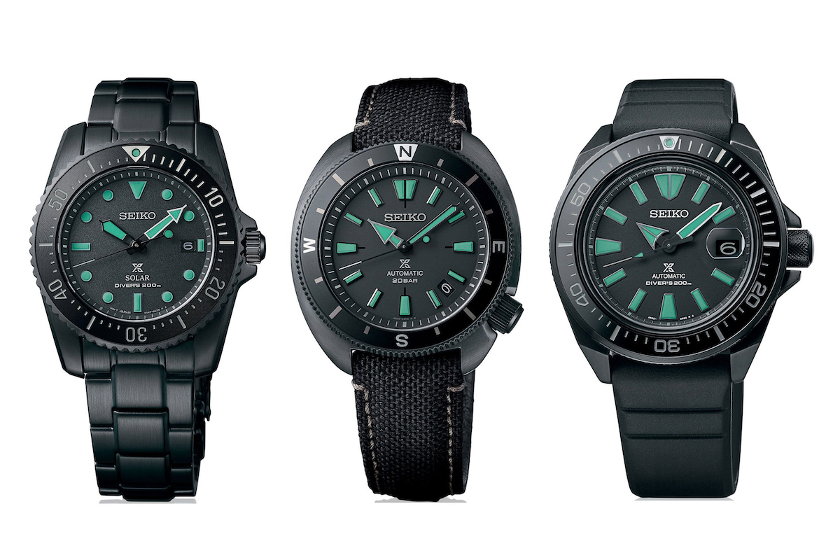 Seiko The Black Series Night Vision kellot