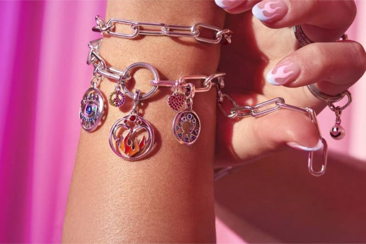 wrist with Pandora ME jewelry
