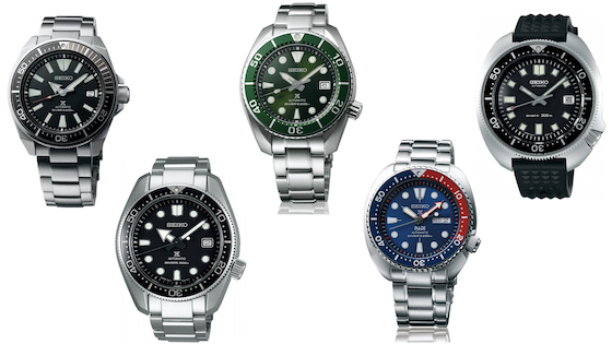 Seiko top 5 sukelluskellot