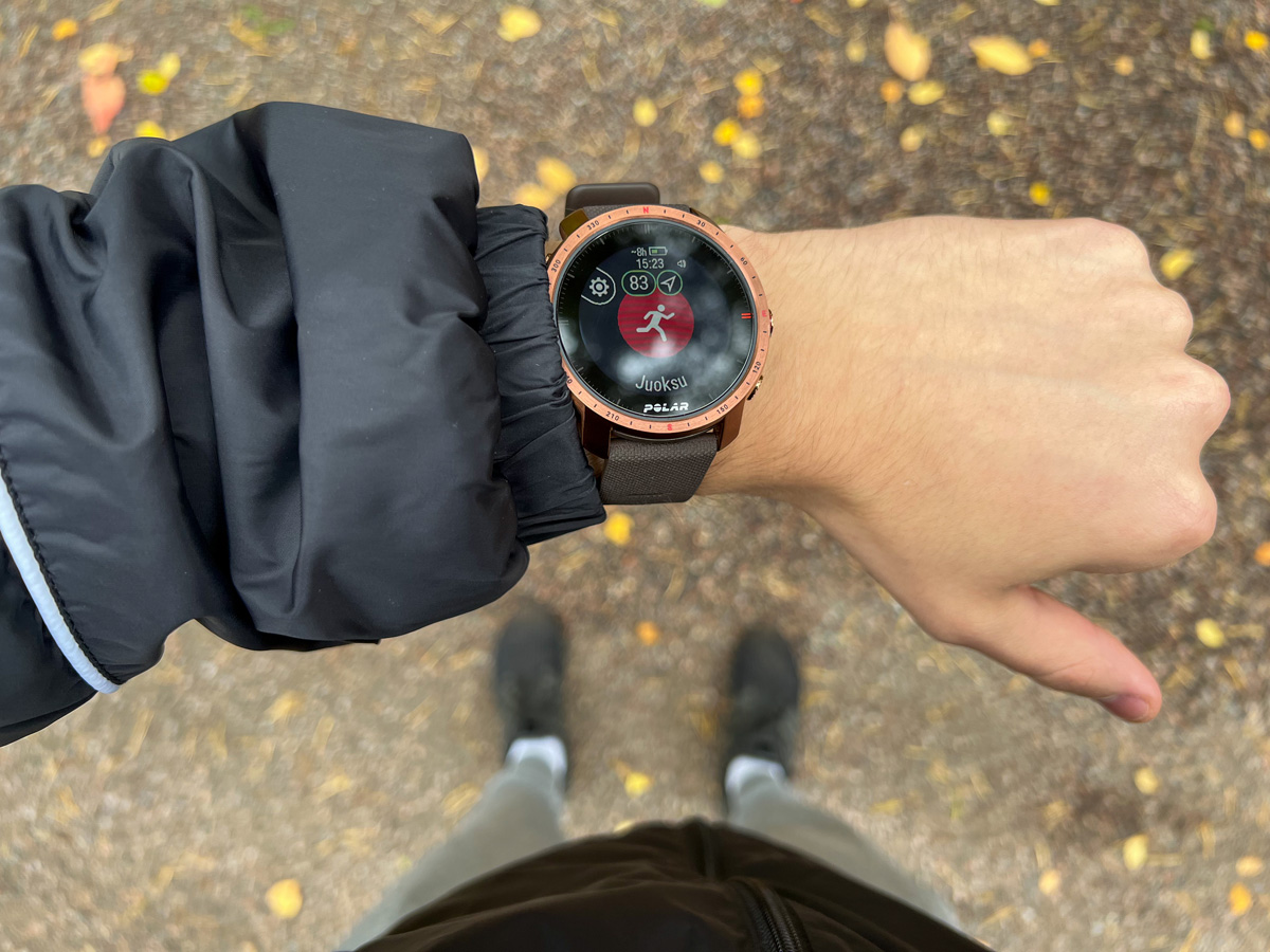 Polar Grit X Pro juoksu