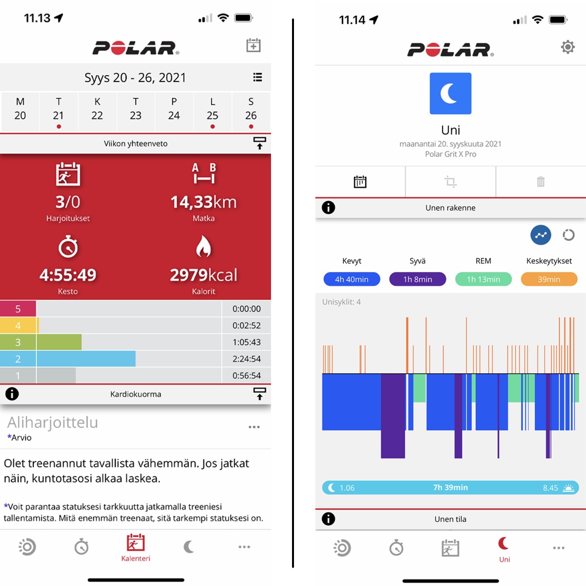 Polar Flow app