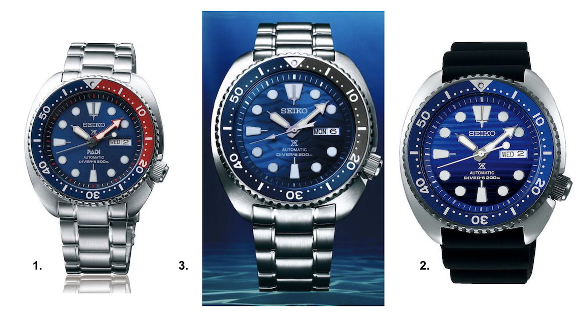 Seiko Turtle watches