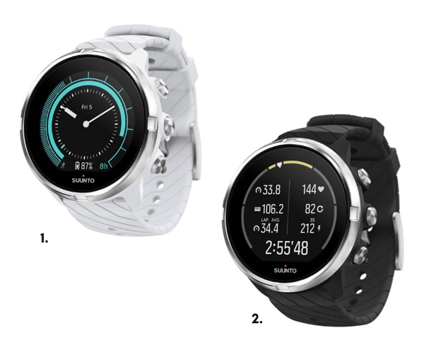 Suunto 9 White ja Suunto 9 Black