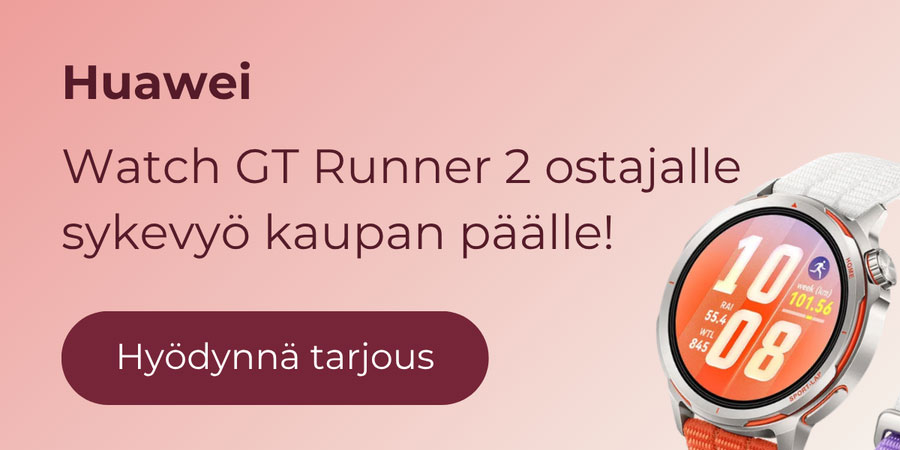 Huawei Watch GT Runner 2 -kellon ostajalle Polar H10 -sykevyö kaupan päälle
