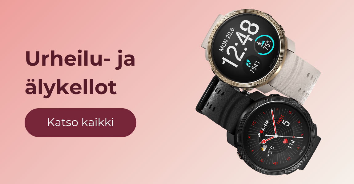 Laadukas valikoima urheilukelloja - katso koko valikoima