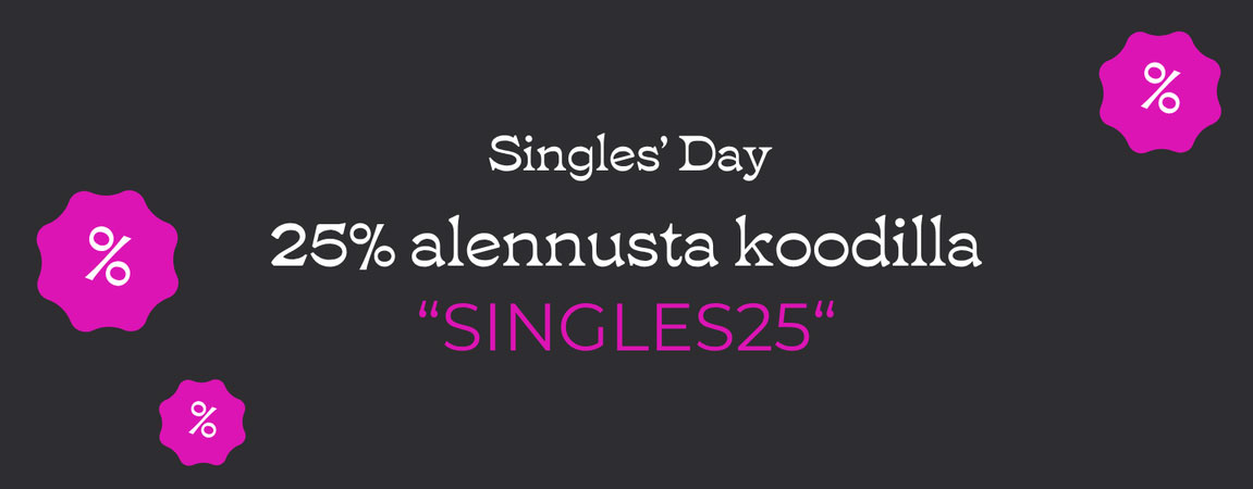 Singles Day 2025 - lähes kaikki täysihintaiset kellot ja korut -25%